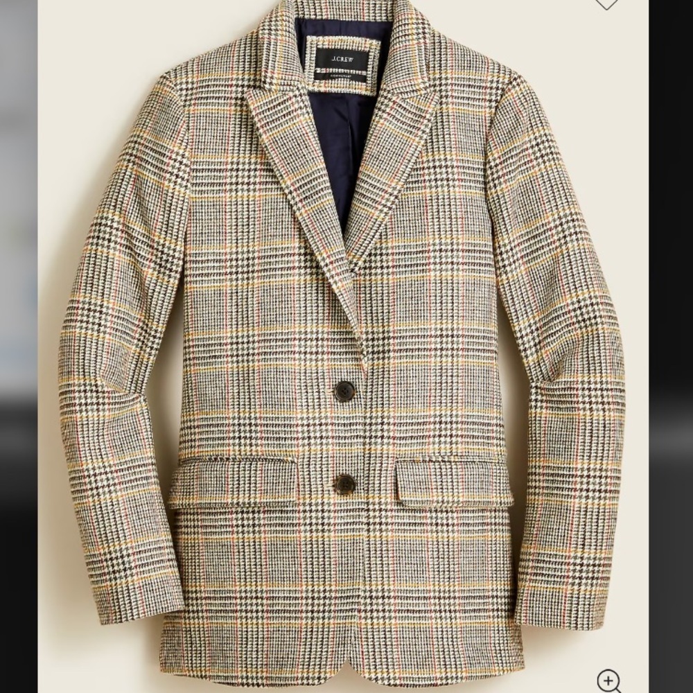 J Crew Sommerset blazer in glen plaid English wool